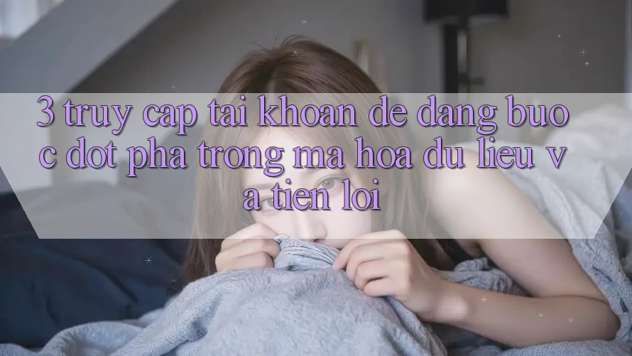 3. Truy cập tài khoản Dễ Dàng - Bước Đột Phá Trong Mã hóa dữ liệu Và Tiện Lợi 3. Truy cập tài khoản Dễ Dàng - Bước Đột Phá Trong Mã hóa dữ liệu Và Tiện Lợi