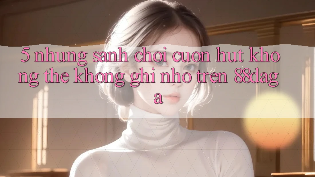 5. Những Sảnh Chơi Cuốn hút Không Thể Không ghi nhớ Trên 88daga 5. Những Sảnh Chơi Cuốn hút Không Thể Không ghi nhớ Trên 88daga