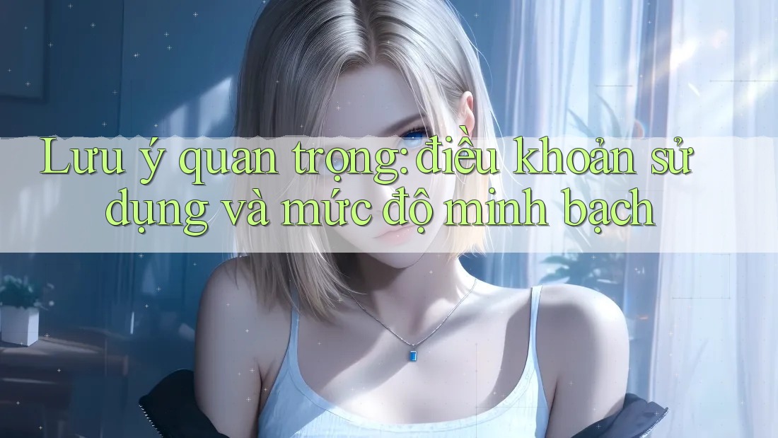 Lưu ý quan trọng: điều khoản sử dụng và mức độ minh bạch Lưu ý quan trọng: điều khoản sử dụng và mức độ minh bạch