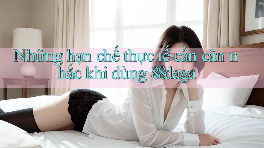 Những hạn chế thực tế cần cân nhắc khi dùng 88daga Những hạn chế thực tế cần cân nhắc khi dùng 88daga