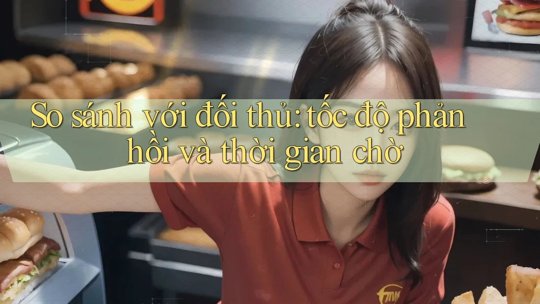 So sánh với đối thủ: tốc độ phản hồi và thời gian chờ So sánh với đối thủ: tốc độ phản hồi và thời gian chờ