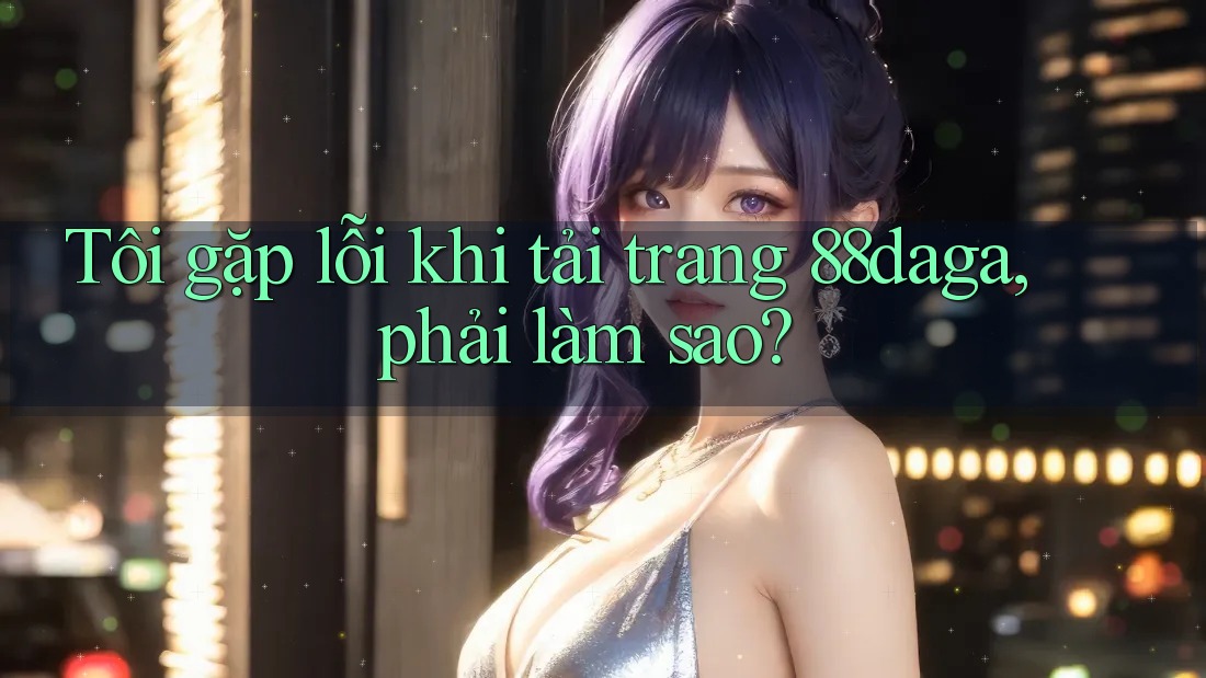Tôi gặp lỗi khi tải trang 88daga, phải làm sao?